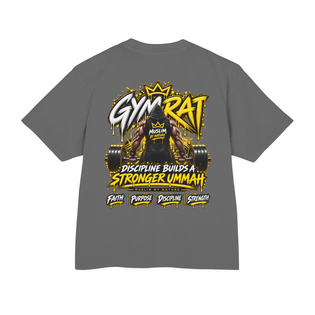 Muslim By Nature™ GYM RAT Classic | Boxy Heavyweight T-Shirt