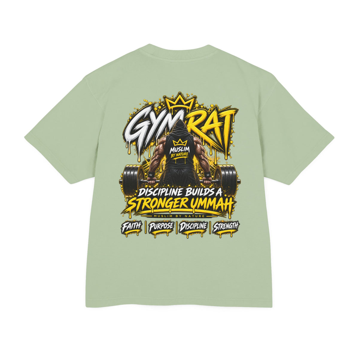 Muslim By Nature™ GYM RAT Classic | Boxy Heavyweight T-Shirt