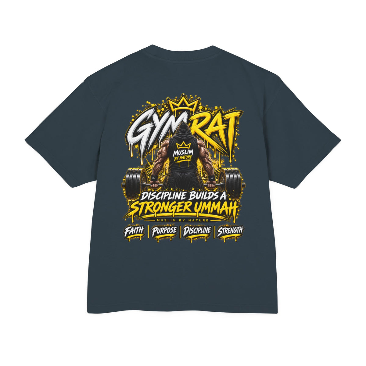 Muslim By Nature™ GYM RAT Classic | Boxy Heavyweight T-Shirt