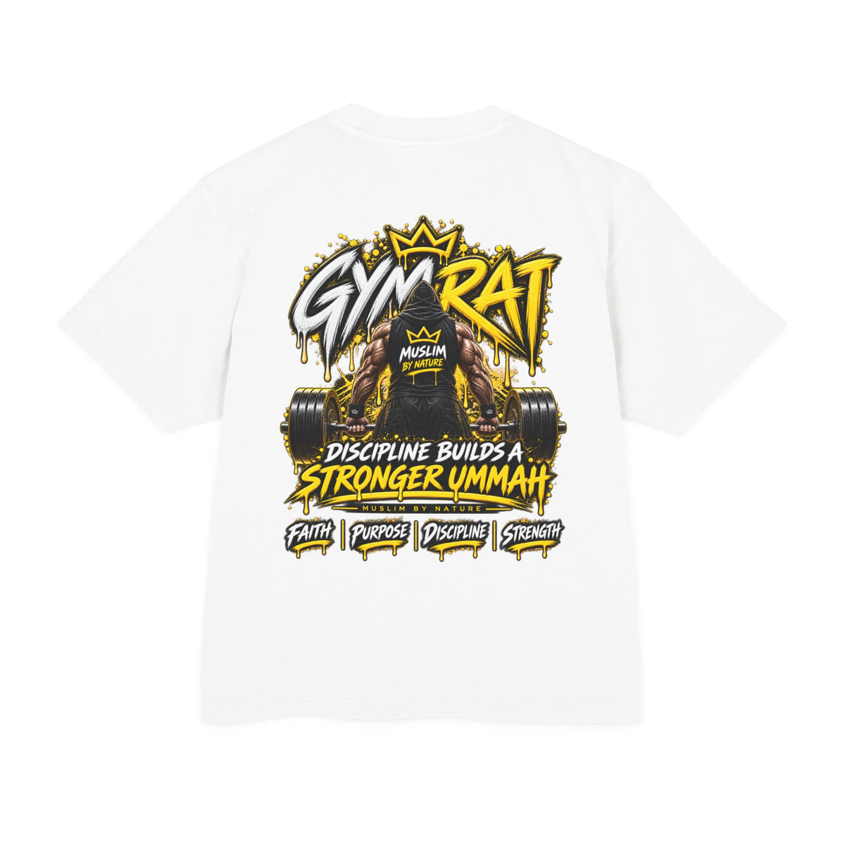 Muslim By Nature™ GYM RAT Classic | Boxy Heavyweight T-Shirt