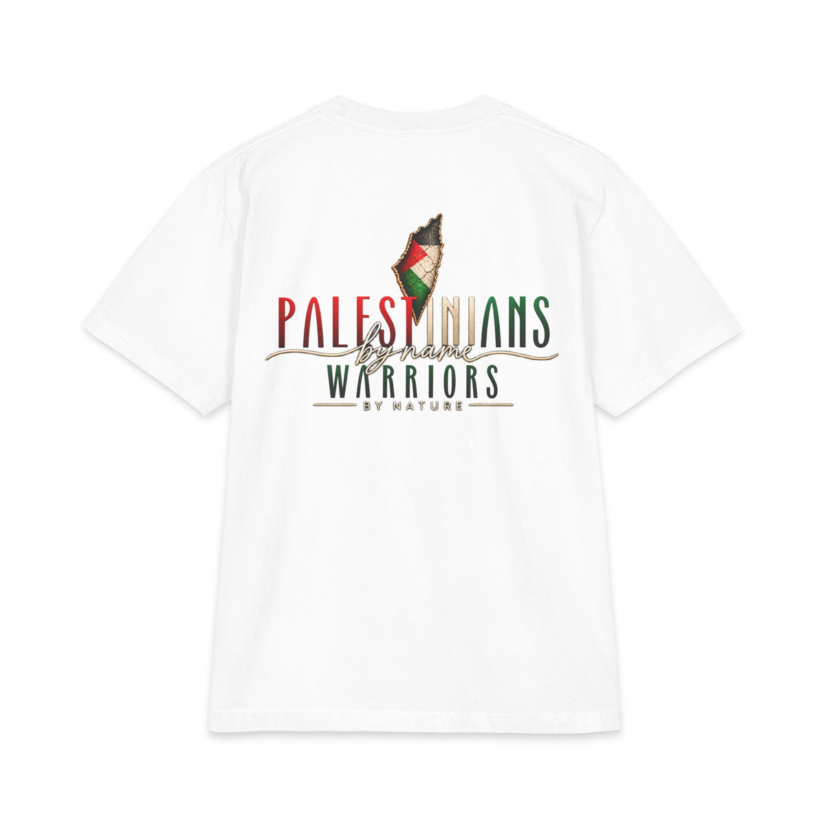 Muslim By Nature Free Palestine t-shirt close-up print detail